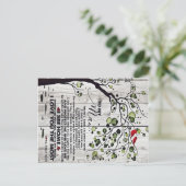 Geschenk für Ehemann | Mein Mann liebt den Brief Ankündigungspostkarte (Stehend Vorderseite)