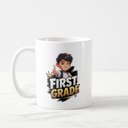 Geschenk für ein Kind in der 1. Klasse Kaffeetasse (Links)