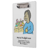 Geschenk für eine asiatische Weibliche Lehrerin. L Klemmbrett (Links)