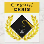 Geschenk für eine Graduierungspartei Weinetikett (Einzelnes Label)
