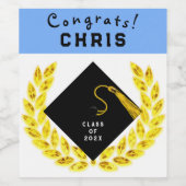 Geschenk für eine Graduierungspartei Weinetikett (Einzelnes Label)