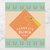 Geschenk für eine Graduierungspartei Weinetikett (Einzelnes Label)