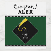 Geschenk für eine Graduierungspartei Weinetikett (Einzelnes Label)