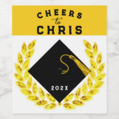 Geschenk für eine Graduierungspartei Weinetikett (Einzelnes Label)