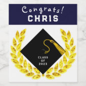 Geschenk für eine Graduierungspartei Weinetikett (Einzelnes Label)