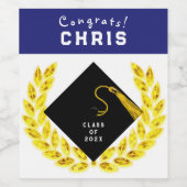 Geschenk für eine Graduierungspartei Weinetikett (Einzelnes Label)