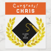 Geschenk für eine Graduierungspartei Weinetikett (Einzelnes Label)