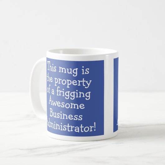 Geschenk für eine Kaffee-Tasse für Geschäftsleiter Kaffeetasse (Vorderseite Links)