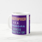 Geschenk für eine Kaffee-Tasse für Geschäftsleiter Kaffeetasse (Vorderseite Links)