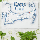 Geschenk für eine neue Zuhause in Brewster MA Geschirrtuch (Gefaltet)