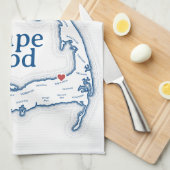 Geschenk für eine neue Zuhause in Brewster MA Geschirrtuch (Viertel Falte)