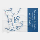 Geschenk für eine neue Zuhause in Falmouth Geschirrtuch (Horizontal)