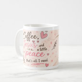 Geschenk für eine positive Einstellung Kaffeetasse (Vorderseite Links)