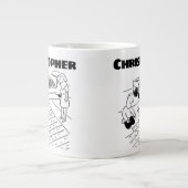Geschenk für eine Rasenturf-Ebene mit Namen Jumbo-Tasse (Vorderseite)