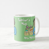 Geschenk für eine schwarze Weibliche Lehrerin. Ges Kaffeetasse (VorderseiteRechts)
