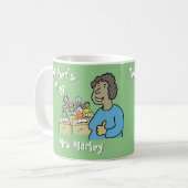 Geschenk für eine schwarze Weibliche Lehrerin. Ges Kaffeetasse (Vorderseite Links)