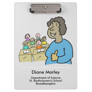 Geschenk für eine schwarze Weibliche Lehrerin. Leh Klemmbrett
