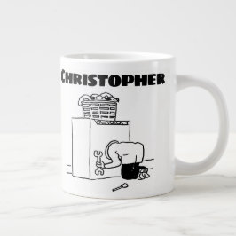 Geschenk für eine Waschmaschinenreparatur mit Name Jumbo-Tasse