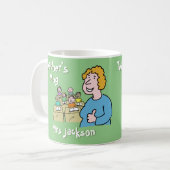 Geschenk für eine weibliche Lehrerin. Geschenk für Kaffeetasse (Vorderseite Links)