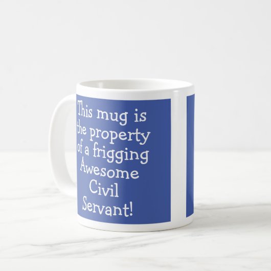 Geschenk für eine Zivile Kaffee-Tasse Kaffeetasse (Vorderseite Links)