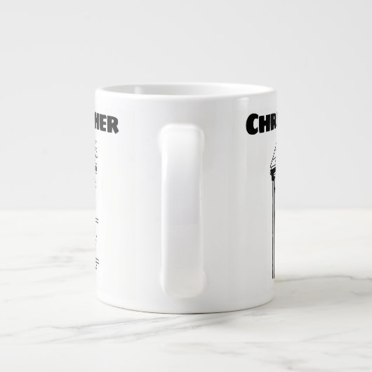 Geschenk für einen Alarm-Gerät mit Namen Jumbo-Tasse (Rückseite)