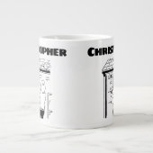 Geschenk für einen Alarm-Gerät mit Namen Jumbo-Tasse (Vorderseite)