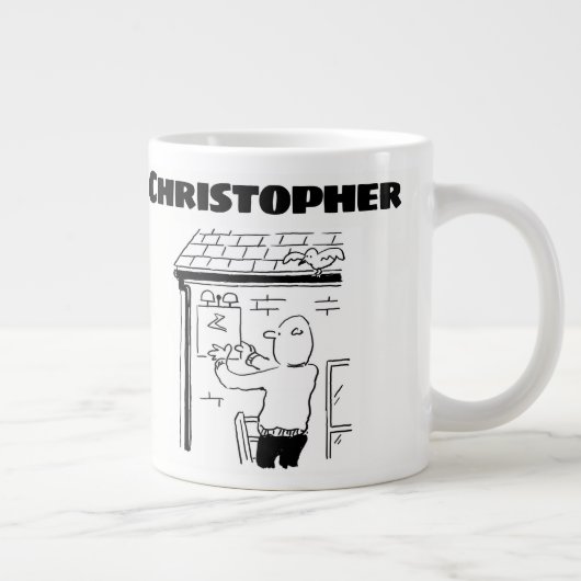 Geschenk für einen Alarm-Gerät mit Namen Jumbo-Tasse (Rechts)