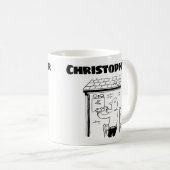 Geschenk für einen Alarm-Gerät mit Namen Kaffeetasse (VorderseiteRechts)