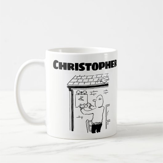 Geschenk für einen Alarm-Gerät mit Namen Kaffeetasse (Links)