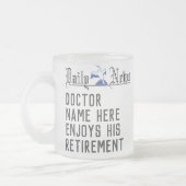 Geschenk für einen Arzt Mattglastasse (Links)