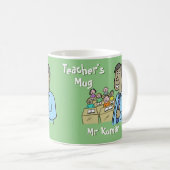 Geschenk für einen asiatischen männlichen Lehrer.  Kaffeetasse (VorderseiteRechts)