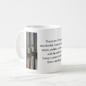 Geschenk für einen ausscheidenden Organisten oder Kaffeetasse (Vorderseite Links)