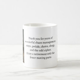 Geschenk für einen ausscheidenden Organisten oder  Kaffeetasse