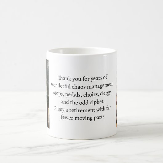 Geschenk für einen ausscheidenden Organisten oder Kaffeetasse (Mittel)