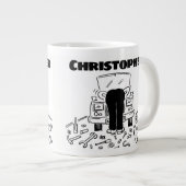 Geschenk für einen Automechaniker mit dem Namen Gi Jumbo-Tasse (Vorderseite Rechts)