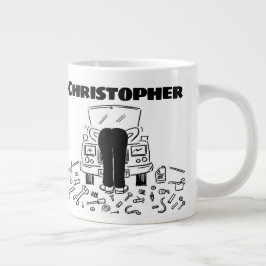 Geschenk für einen Automechaniker mit dem Namen Gi Jumbo-Tasse