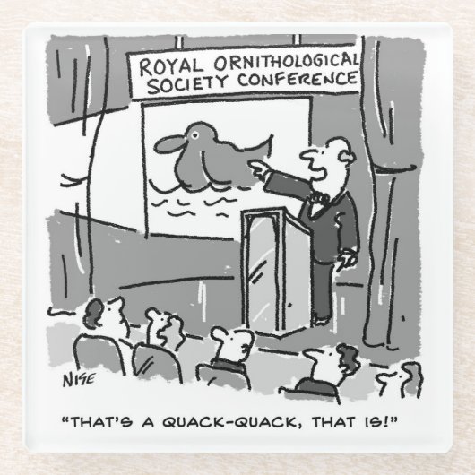 Geschenk für einen Birdwatcher oder Vogelbeobachte Glasuntersetzer (Vorderseite)