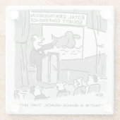 Geschenk für einen Birdwatcher oder Vogelbeobachte Glasuntersetzer (Rückseite)