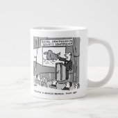 Geschenk für einen Birdwatcher oder Vogelbeobachte Jumbo-Tasse (Rechts)