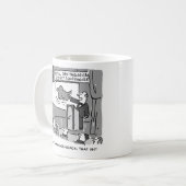 Geschenk für einen Birdwatcher oder Vogelbeobachte Kaffeetasse (Vorderseite Links)