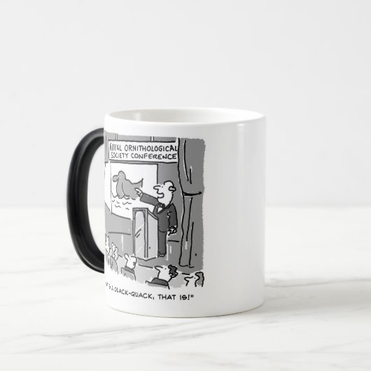 Geschenk für einen Birdwatcher oder Vogelbeobachte Verwandlungstasse (Vorderseite Links)