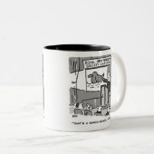 Geschenk für einen Birdwatcher oder Vogelbeobachte Zweifarbige Tasse (VorderseiteRechts)