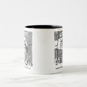 Geschenk für einen Birdwatcher oder Vogelbeobachte Zweifarbige Tasse (Mittel)