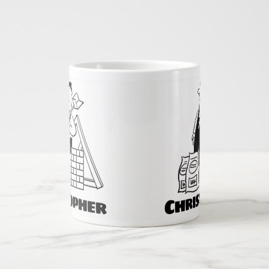 Geschenk für einen Builder mit dem Zusatz "Giant C Jumbo-Tasse (Vorderseite)