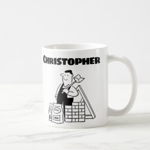 Geschenk für einen Builder mit Name Coffee Tasse