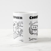 Geschenk für einen Entfernungsmann mit Namen Jumbo-Tasse (Vorderseite)