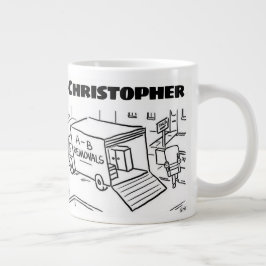 Geschenk für einen Entfernungsmann mit Namen Jumbo-Tasse