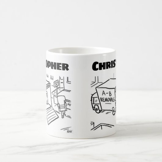 Geschenk für einen Entfernungsmann mit Namen Kaffeetasse (Mittel)