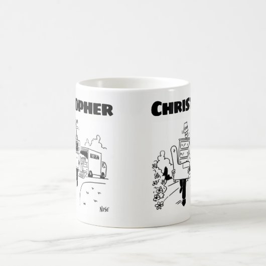 Geschenk für einen Entfernungsmann mit Namen Kaffeetasse (Mittel)