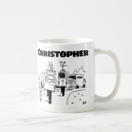 Geschenk für einen Entfernungsmann mit Namen Kaffeetasse
